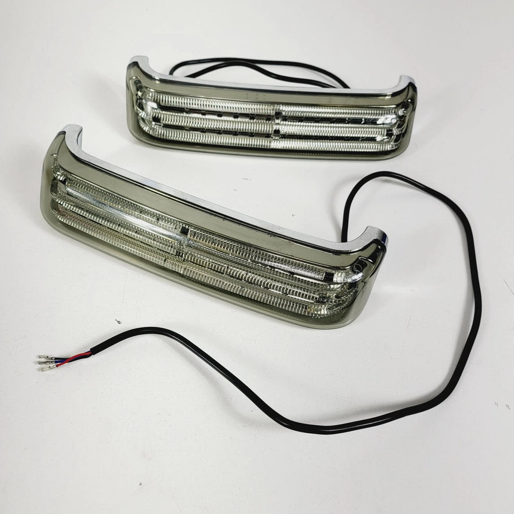 Custom Dynamics Chrome LED Smoke Lens Saddlebag Lights for Harley Touring (2014–2023)