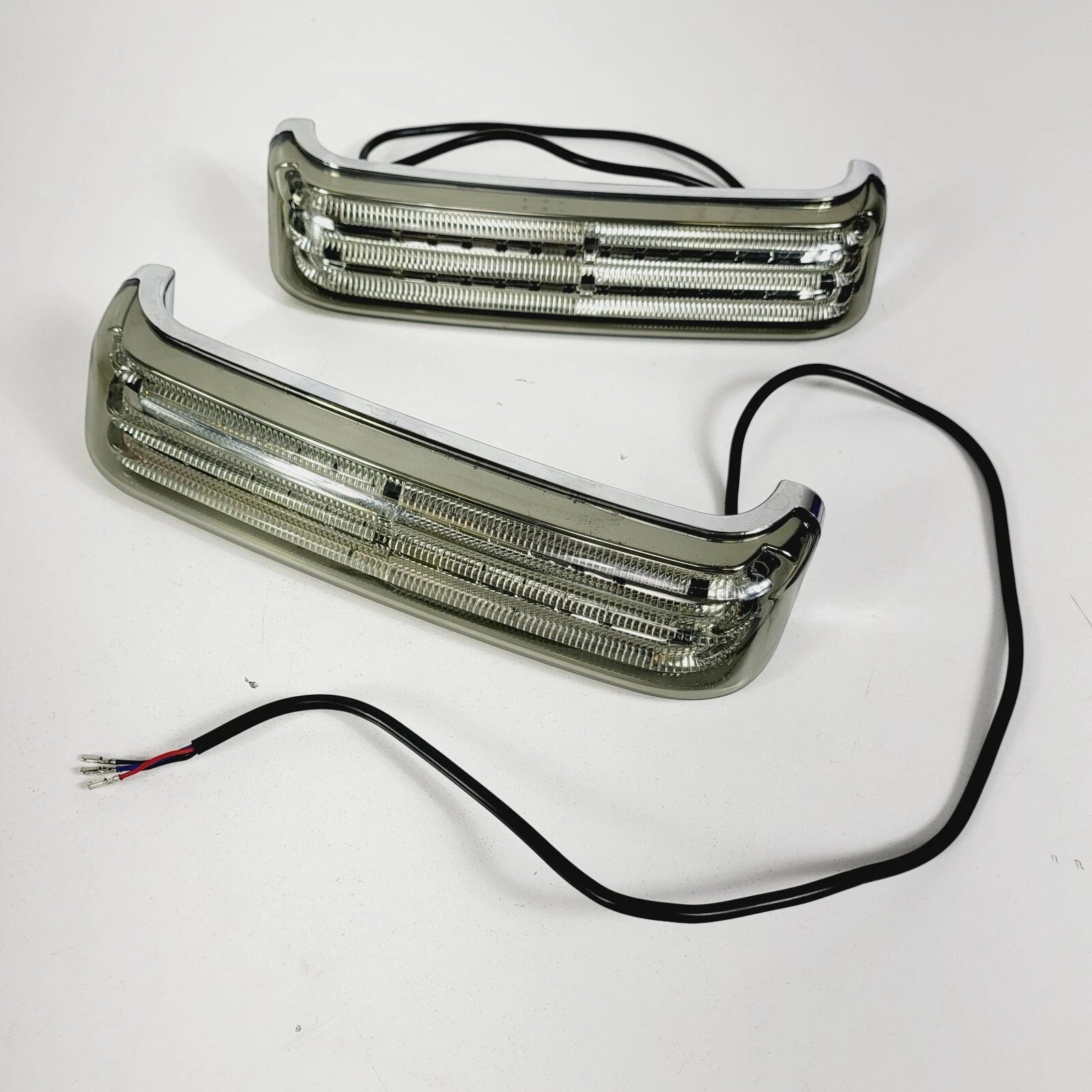 Custom Dynamics Chrome LED Smoke Lens Saddlebag Lights for Harley Touring (2014–2023)