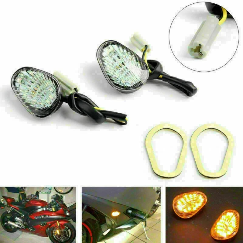 Clear Turn Signals for Yamaha YZF R1 (2002–2008), YZF R6 (2003–2009), YZF R6S (2006–2008)