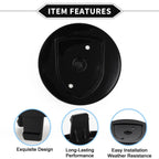 Car Wheel Hub Center Cap 76mm for Porsche 911 (1965-2021) - Gloss Black