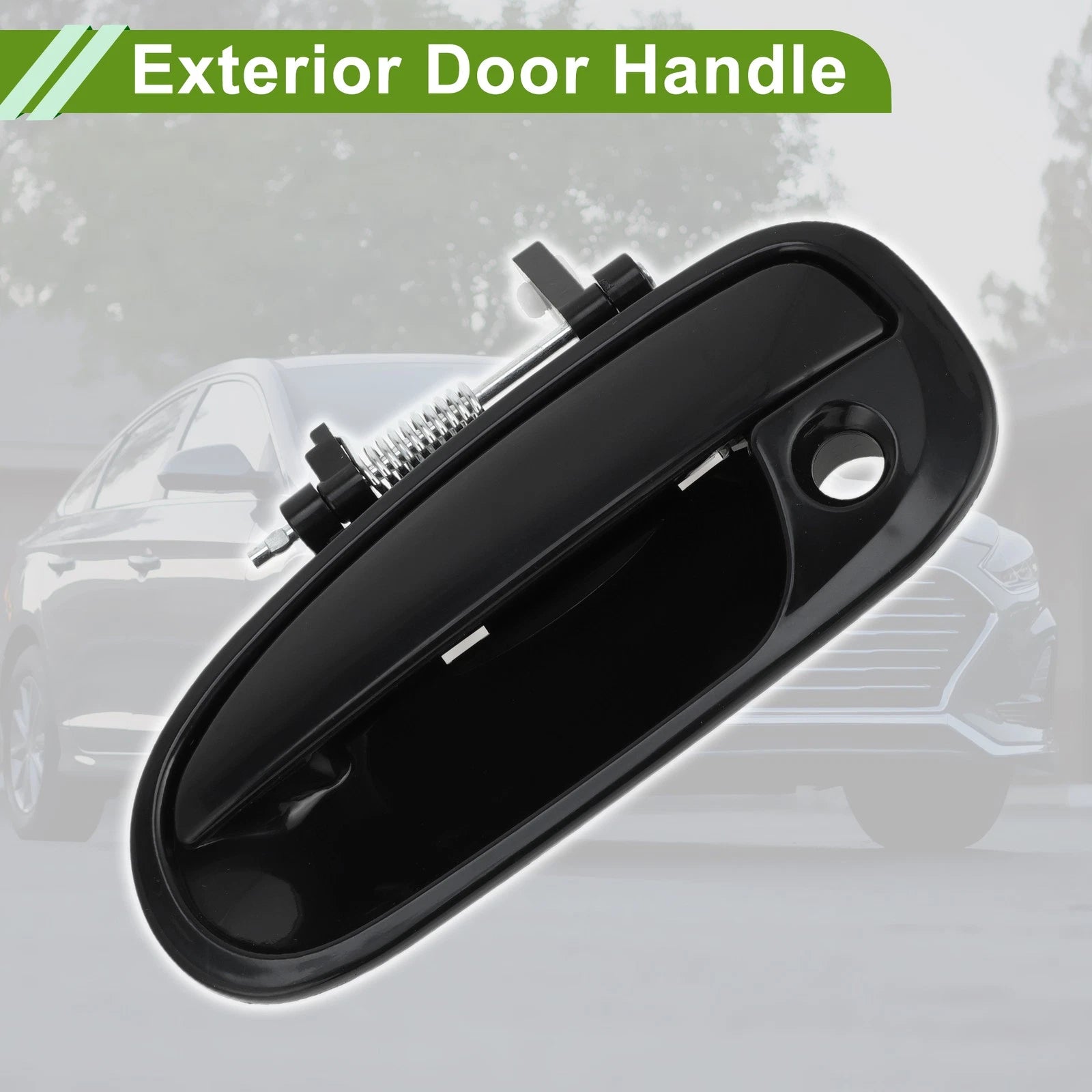Exterior Door Handle for Honda Civic (1996–2000) Front Left Black Plastic