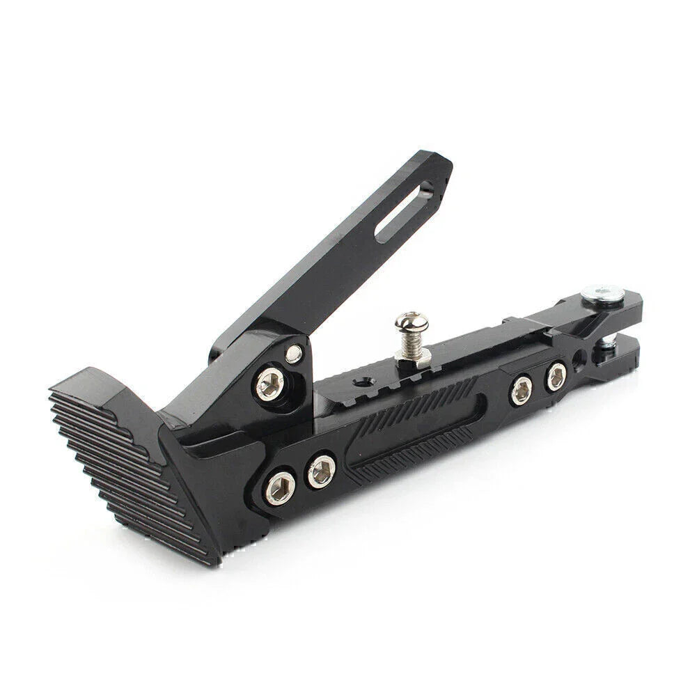 Stainless Steel Adjustable Kickstand for Motorcycles - Non-Slip Side Support