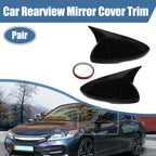 ABS Black Car Rearview Mirror Cover Trim for Honda Accord 2018-2022