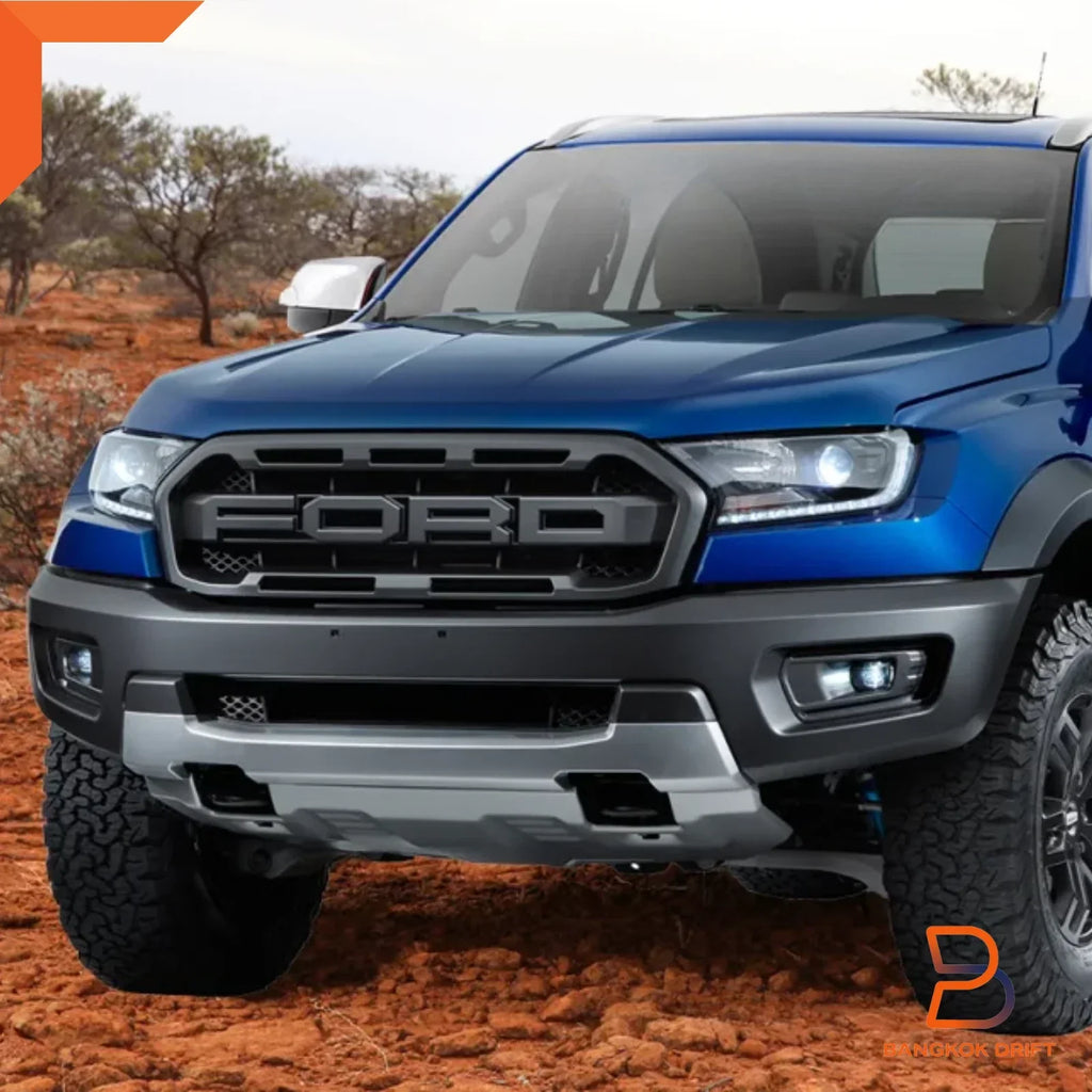 Matte Black Front Grille for Ford Everest SUV Raptor Style (2018-2022)