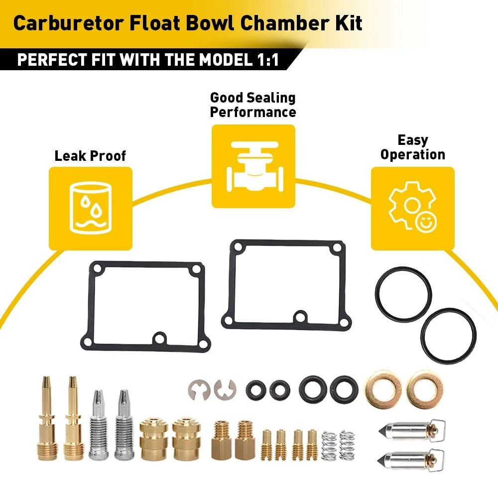 Carburetor Repair Rebuild Kit Set for Yamaha Banshee 350 (1987–2006)