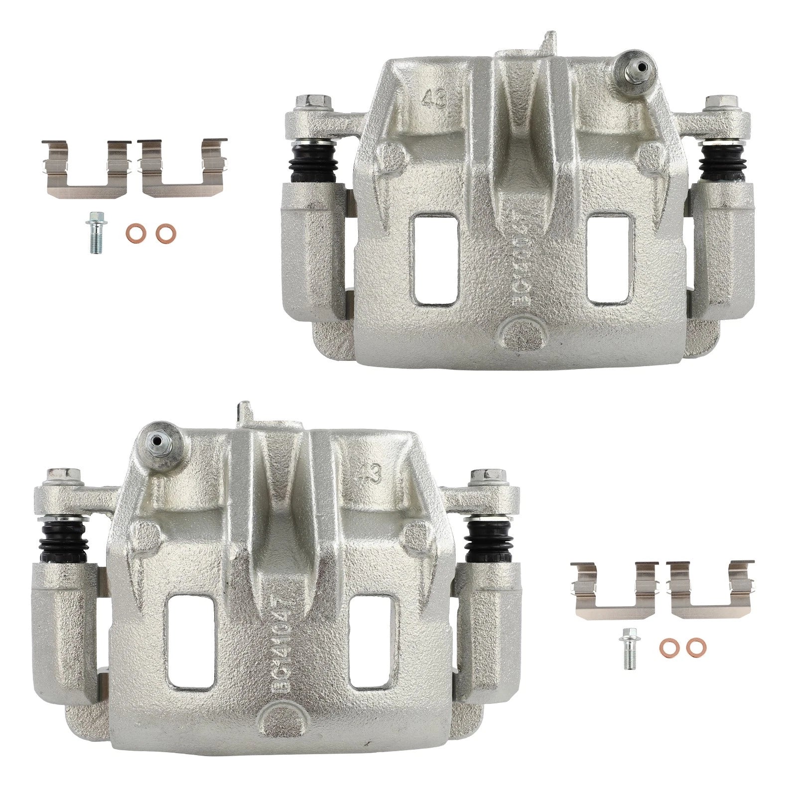 Set of 2 Front Brake Calipers for Hyundai Santa Fe, XG300