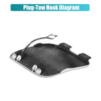 Front Bumper Tow Hook Cover for Mercedes-Benz CLA-Class (2014–2019) No.A1178851222 White