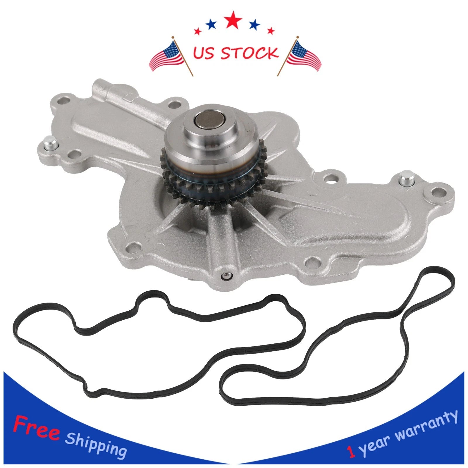 Water Pump for Ford Edge Explorer Flex Taurus MKS MKT MKX (2012–2019)