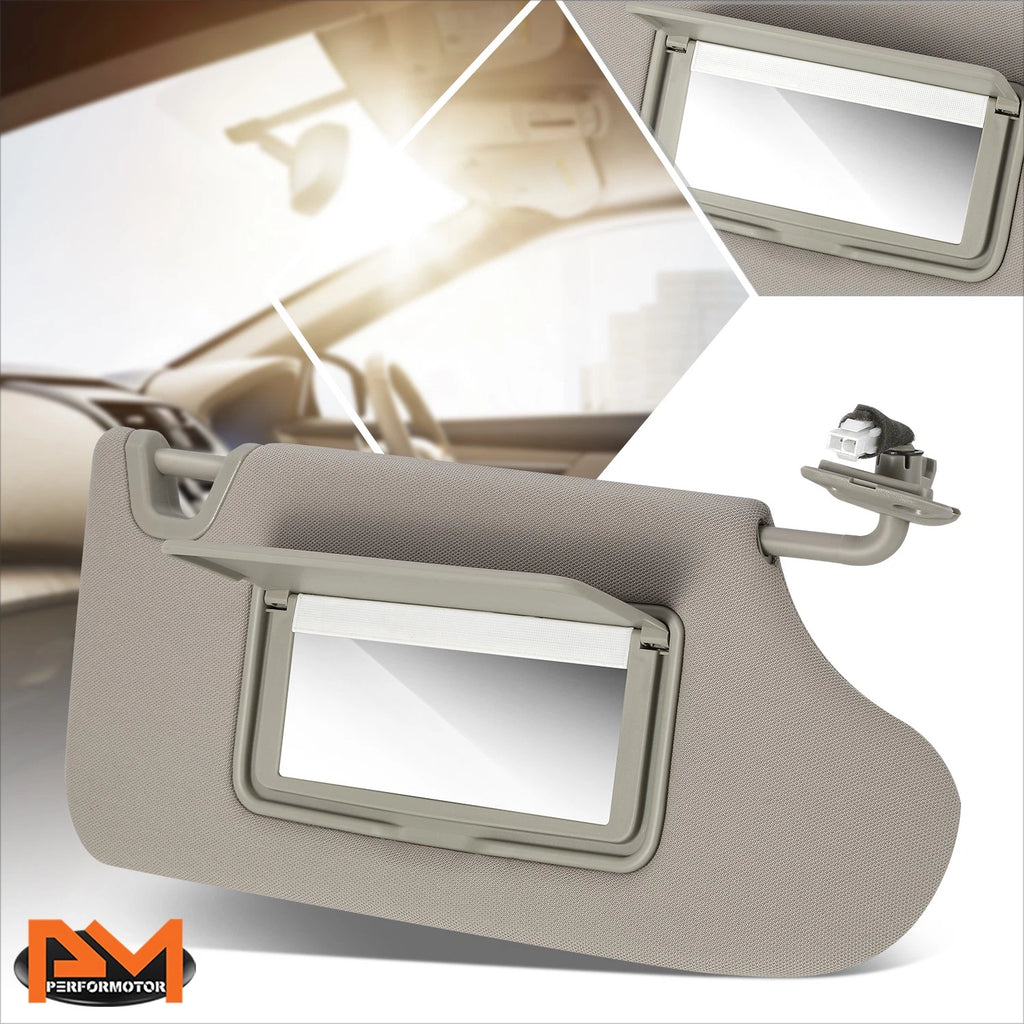 Passenger Right Side Sun Visor for Nissan Altima (2013–2018) - Gray