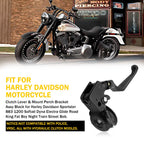 Clutch Lever Perch Clamp for Harley Softail Fat Boy Night Train Road King (1990–2023)