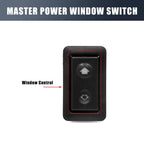 6-Pin Black Power Window Button Switch for BMW