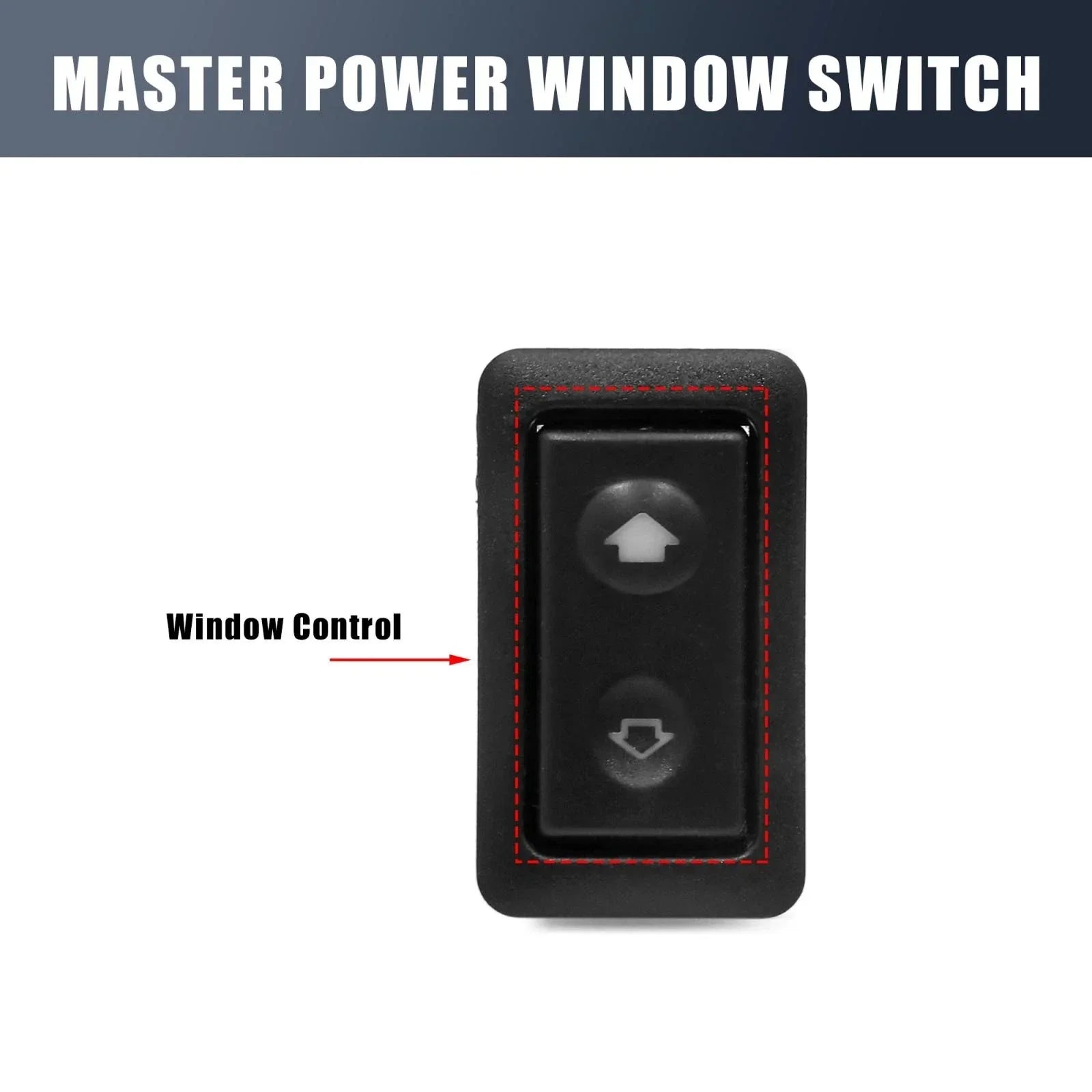 6-Pin Black Power Window Button Switch for BMW