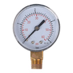 14in Pressure Gauge for Industrial Use (0-4 Bar, NPT Connection)