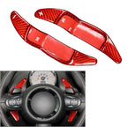 2X Steering Wheel Shift Paddle for Mini R55 R56 R57 R58 R59 R60 (2007–2014) Carbon Fiber Red