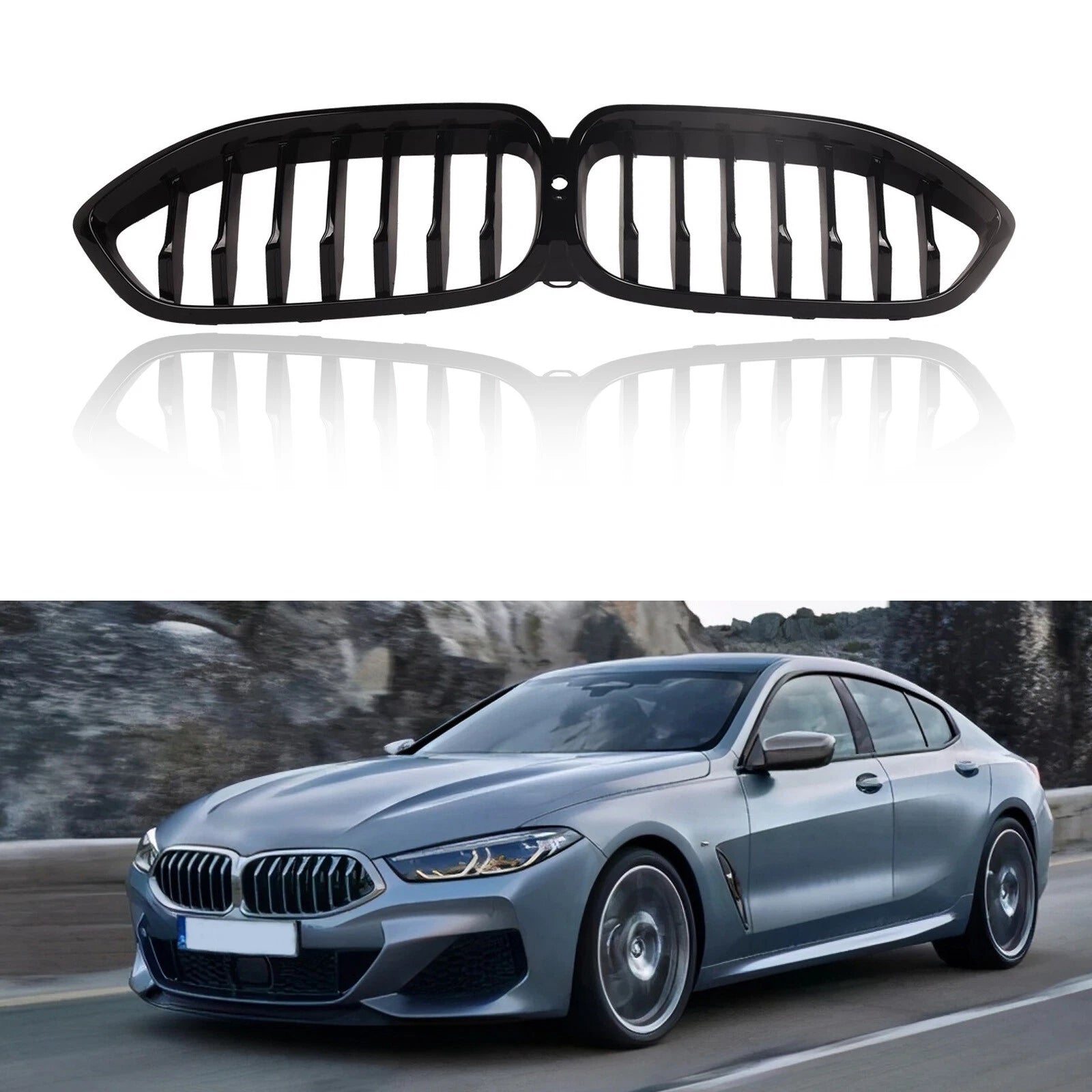 Front Bumper Upper Grille for BMW 8 Series (2019–2025)