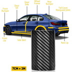 3M Anti-Collision Scuff Stickers Carbon Fiber for Universal Use (7CM x 3M)