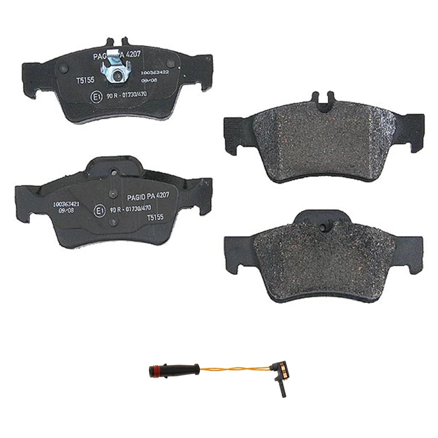Hella Rear Low-Met Disc Brake Pad w/Sensor for Mercedes C215 CL500 C218 CLS400 CLS550