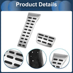 Set of 1 Automatic Footrest Pedals Cover for Hyundai Tucson (2016–2023) Silver Tone