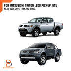 4 x Chrome Door Handle Cover Inserts for Mitsubishi Triton Ute (2005-2015)
