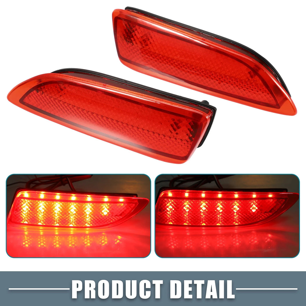 2X Rear Bumper Reflector LED Brake Tail Light 81920-02030 for Toyota Corolla (2014–2019)