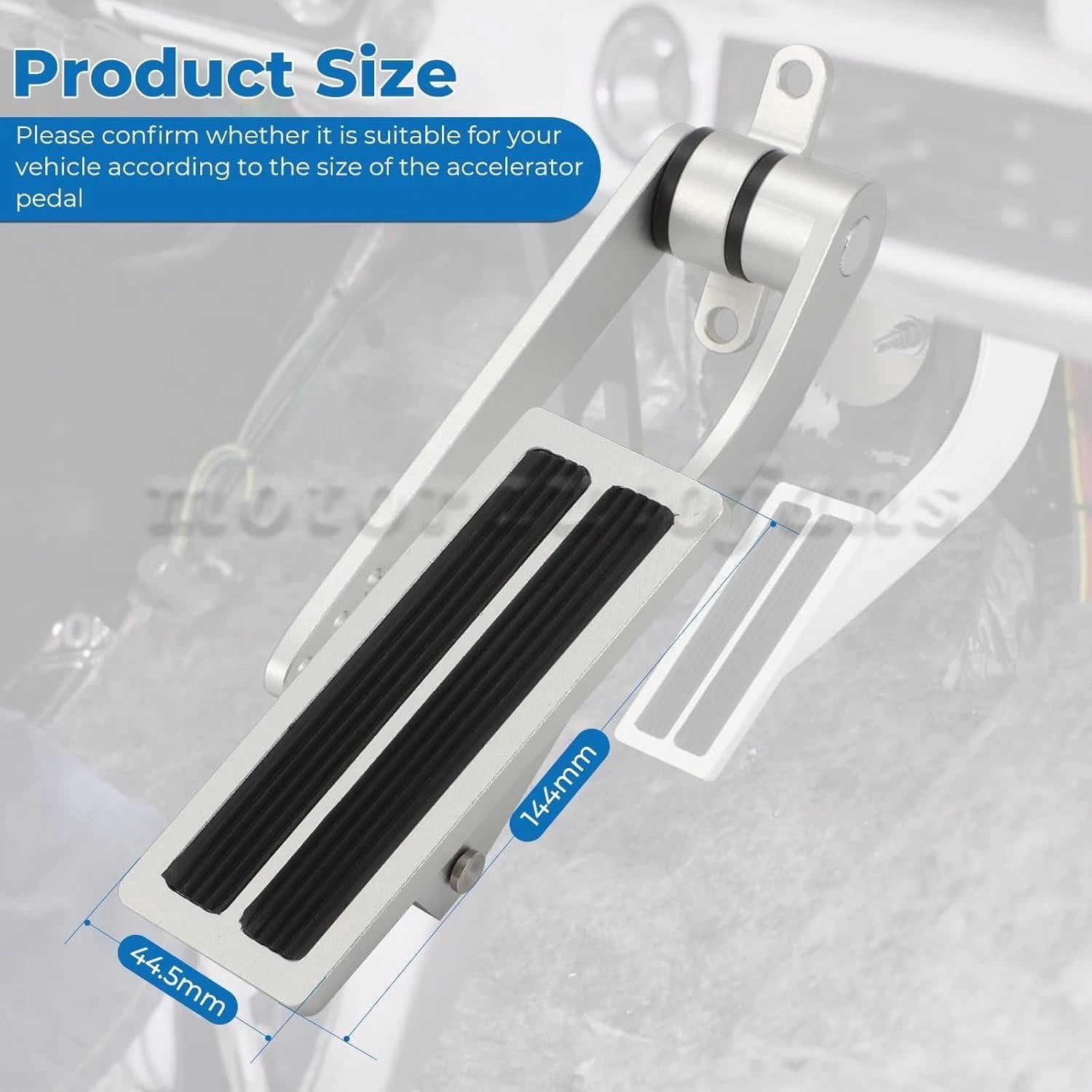 Billet Aluminum Firewall Mount Gas Pedal for Hot Rod Street Rod Truck (8601POL)