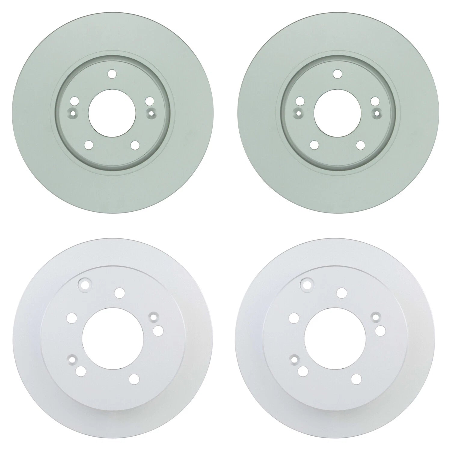 Set of 4 Bosch QuietCast Disc Brake Rotors & Pads for Kia Forte (2010–2018)