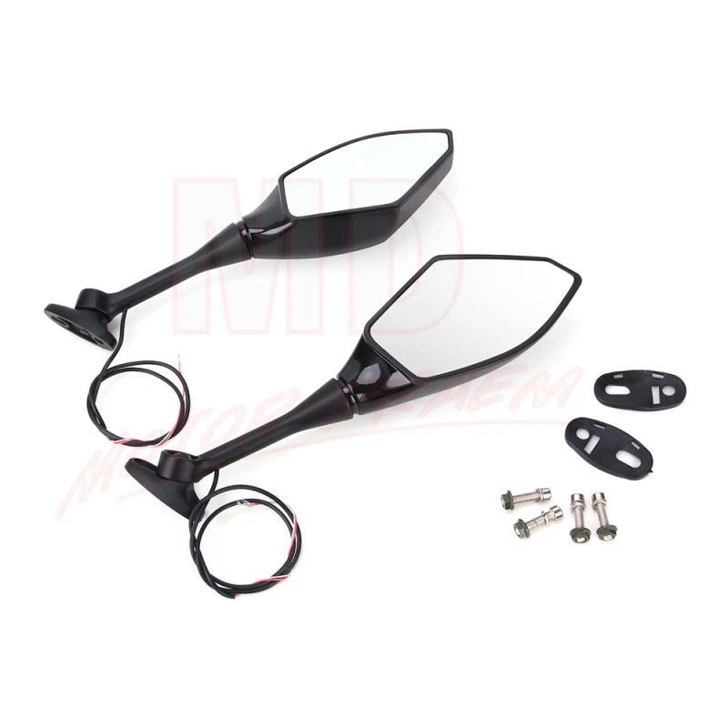 LED Integrated Turn Signal Mirror for Suzuki GSXR 600 750 1000 Honda CBR600 1000
