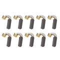 Pack of 10 Heavy Duty Carbon Brushes for Electric Motors (20mm x 7mm x 6mm)