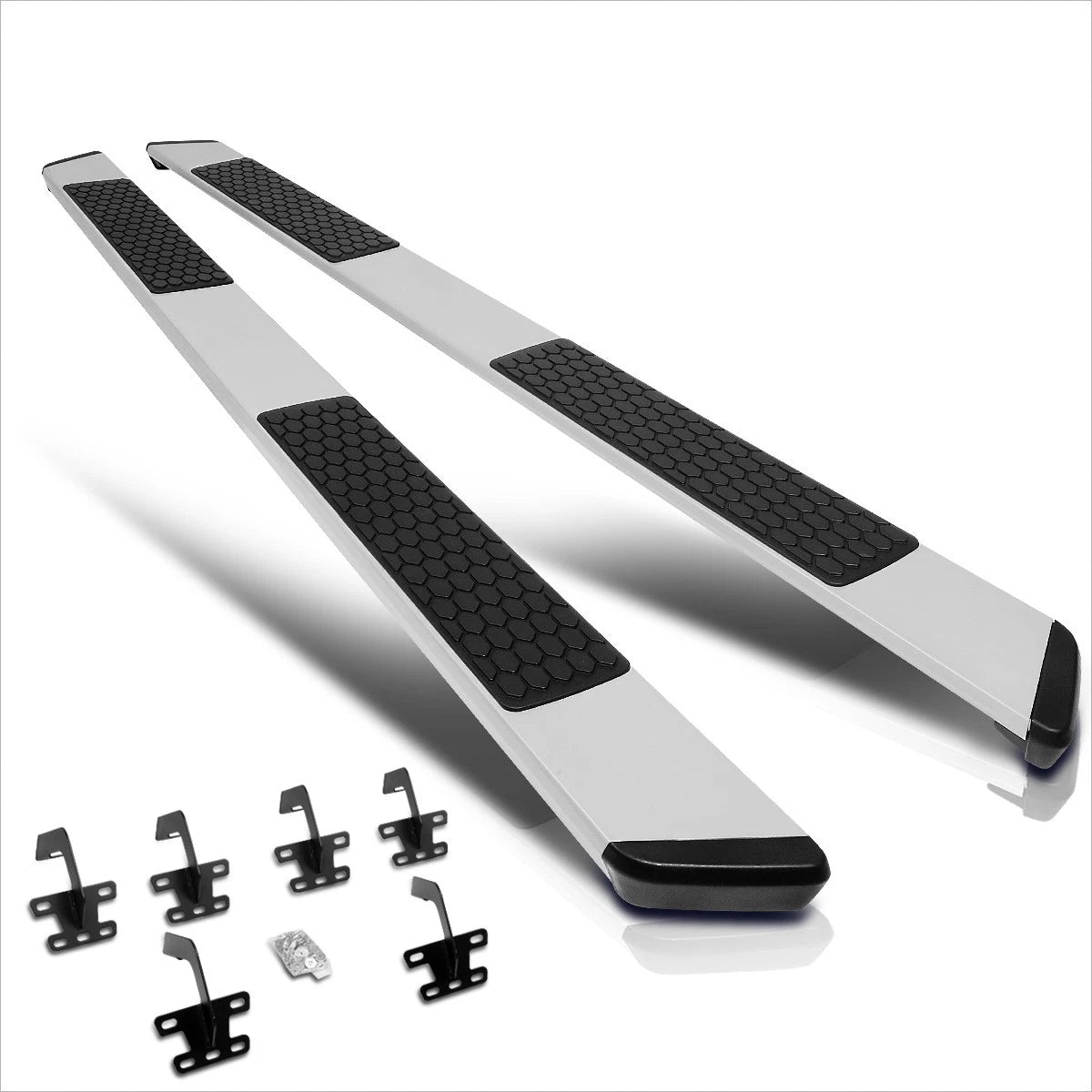 Set of 2 Aluminum Flat Running Boards for Ram 1500 Quad Cab (2019–2024)