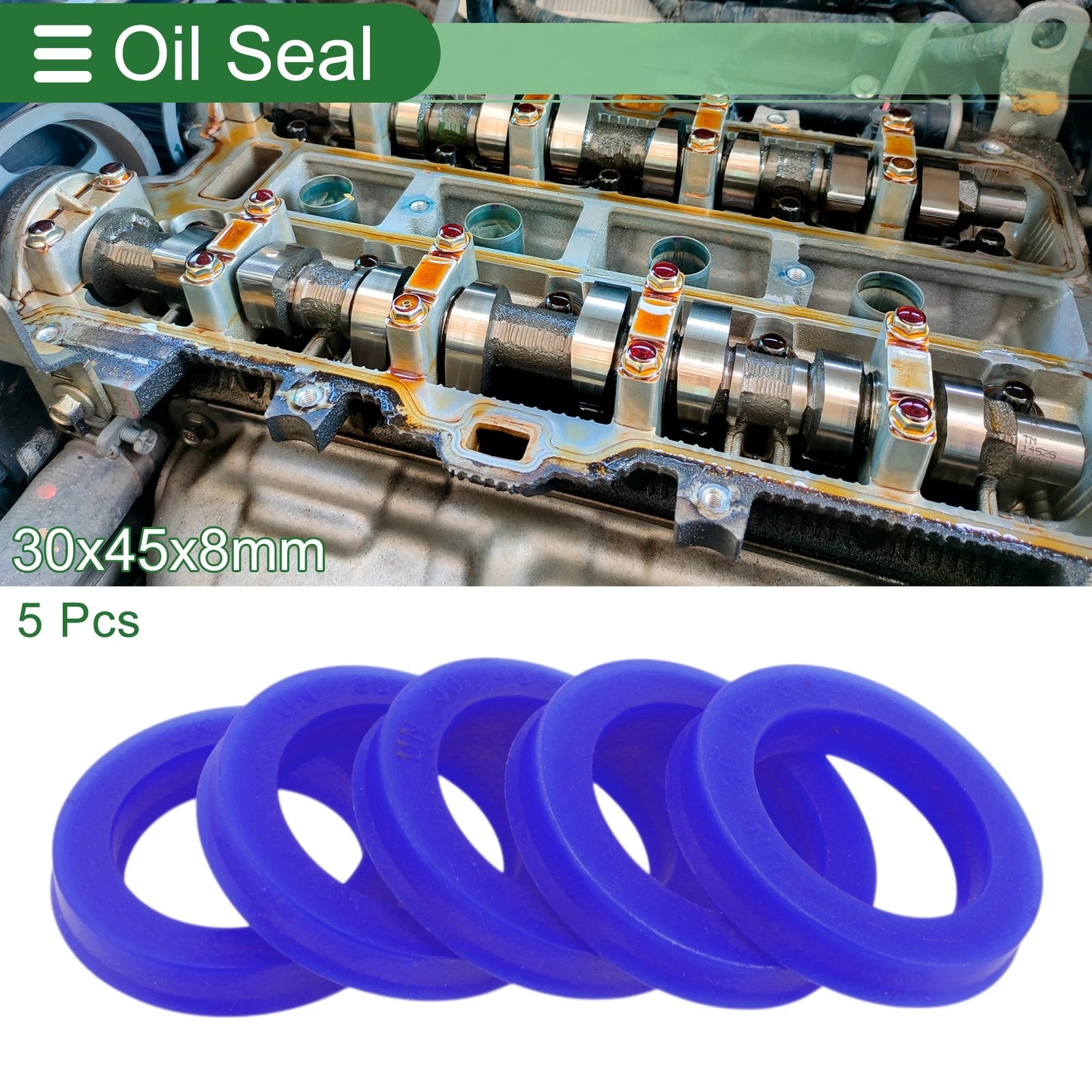 5X Oil Seal Rotary Shaft Seal 30x45x8mm High Pressure for Various Models