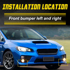 Set of 2 Front Bumper Bracket Supports for Subaru WRX (2015-2021)