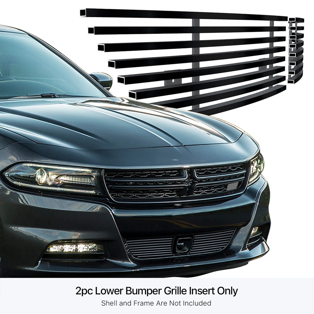 Stainless Black Billet Grill for Dodge Charger (2015-2023)