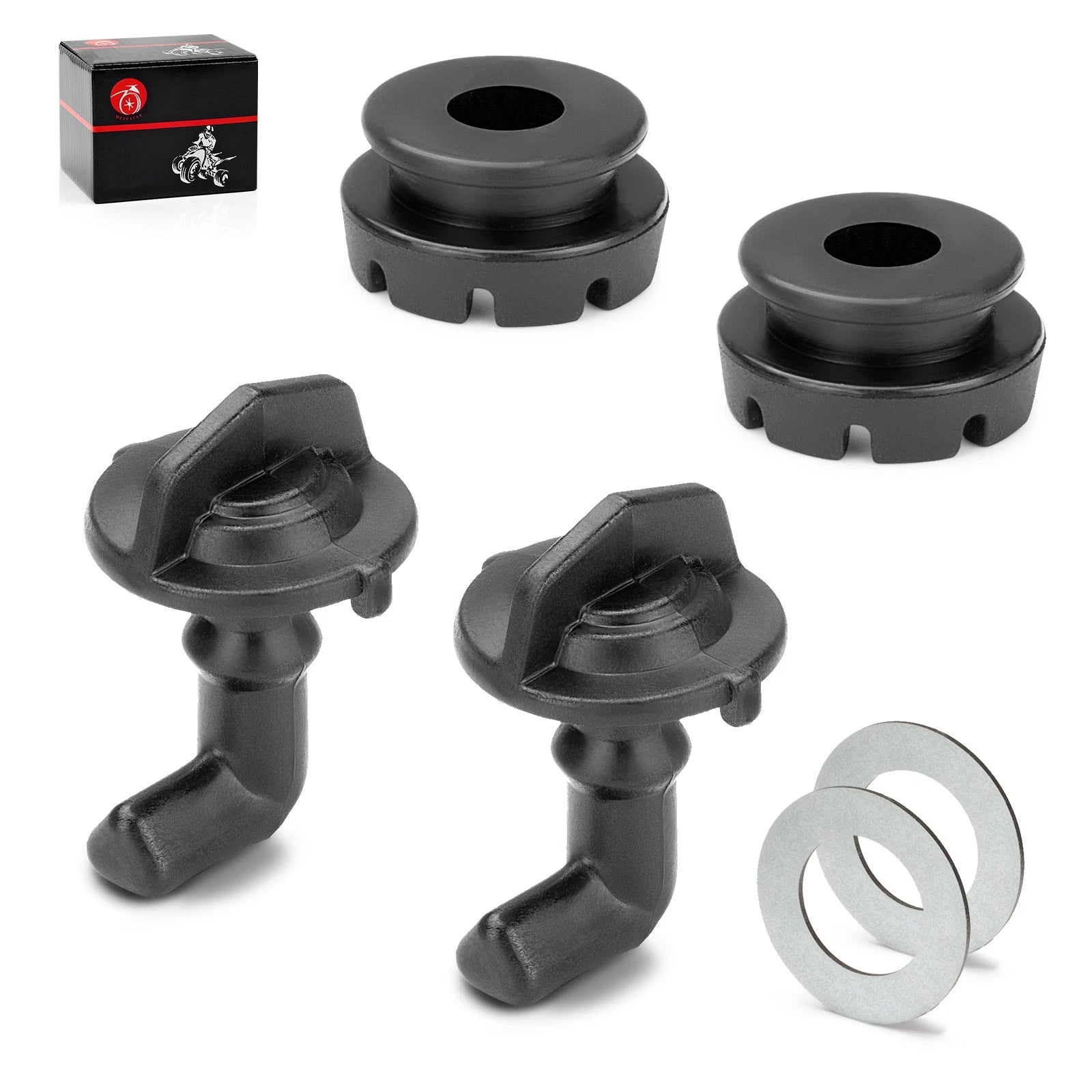 2X Hood Latch Toggles & Grommets Washers Kit for Polaris RZR XP 900 (2011–2013)