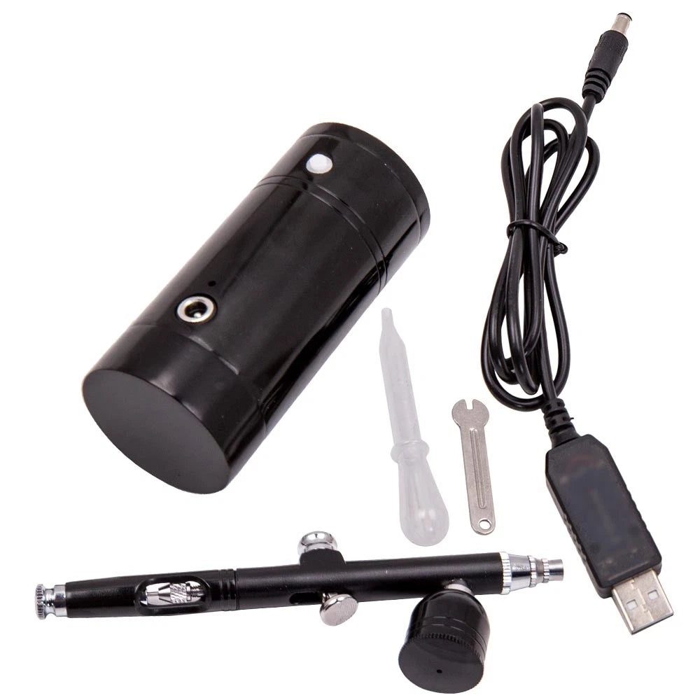 Airbrush Air Compressor Kit with 0.3mm Spray Gun