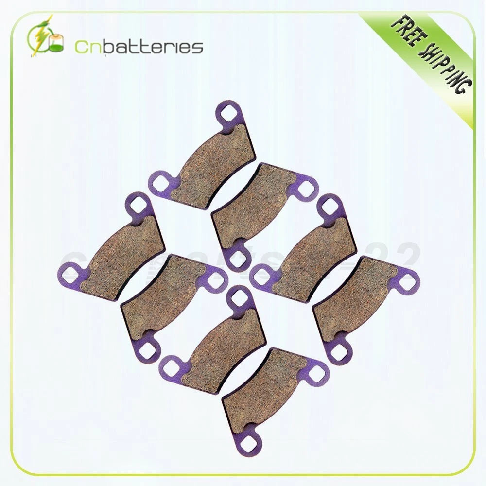 Front and Rear Brake Pads for Polaris Brutus EFI Ranger 800 (2013–2014) Carbon Fiber