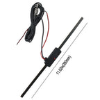 Antenna Signal Booster W/ 7-ft Cables for Windshield AM/FM Radio