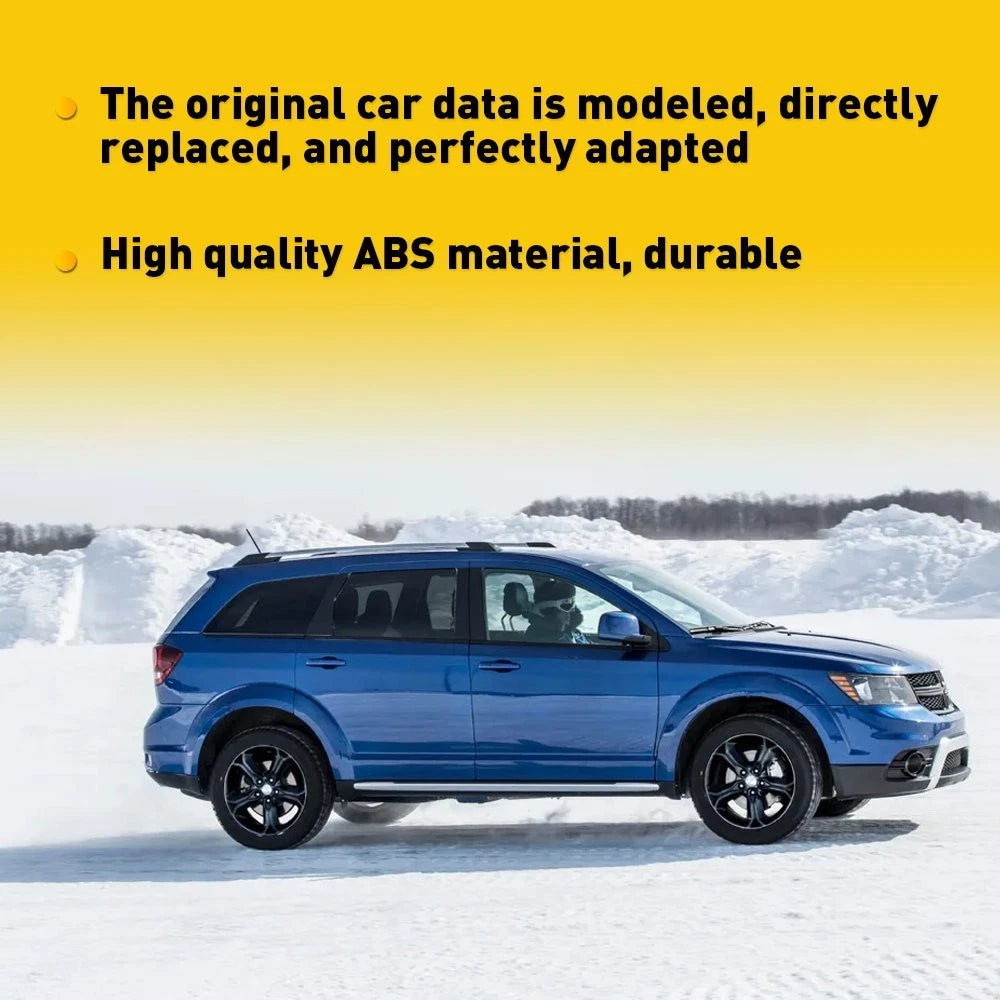 Set of 2 Side Mirror Flags Molding for Dodge Journey (2009–2020) Black