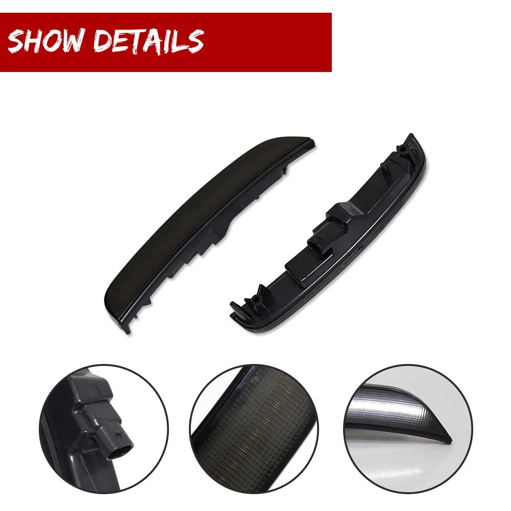 Set of 4 Smoke White LED Side Marker Lights for Chrysler 300 (2015–2023)