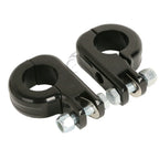 1 1/4" Highway Engine Guards Foot Pegs Mount Clamps for Harley Touring