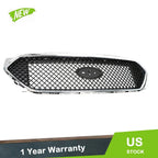 Front Upper Grille Trim for Ford Taurus SHO (2013–2019) Black Chrome