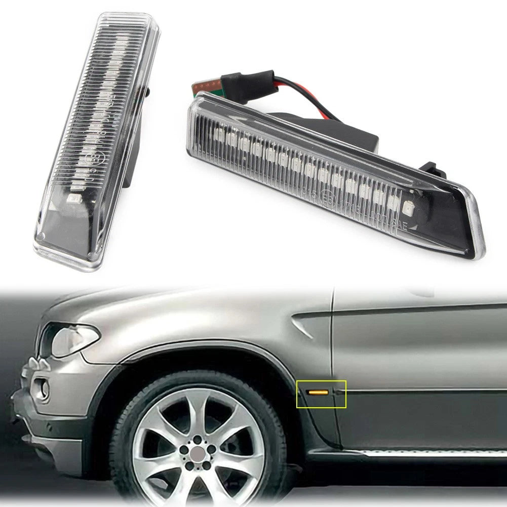 Dynamic LED Side Marker Turn Signal Light for BMW E36 3-Series (1997–1999) / X5 E53
