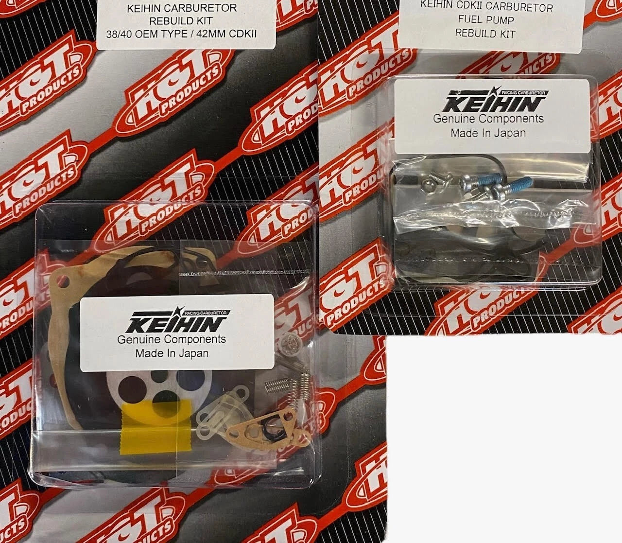 Keihin 38/40/42 CDK2 Carburetor Rebuild Kit with Fuel Pump for 650 550 (OEM)