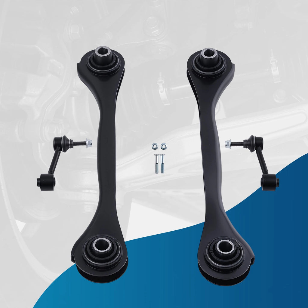 4X Rear Lower Control Arm Kit & Sway Bar Link for VW Jetta Passat Tiguan (2006–2021)