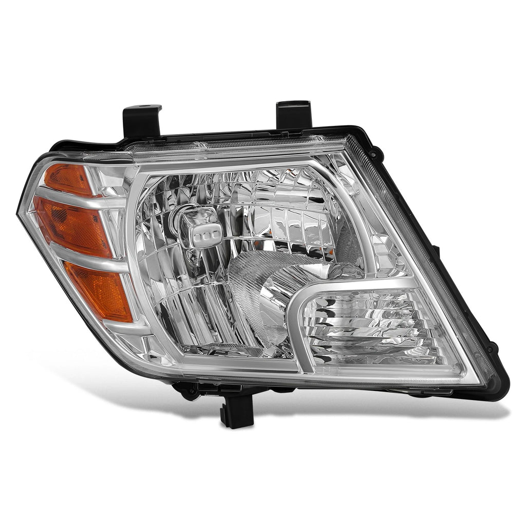 Right Headlight for Nissan Frontier (2009–2021) OE Style Chrome Housing Amber