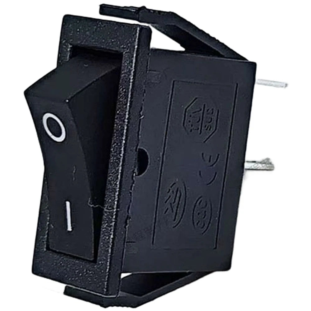 10PCS 2-Pin Rocker Switch for Boat Marine AC250V 31x10mm Black