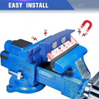 1 Pair Aluminum Vise Jaws for AN Fitting Adapter (101mm)