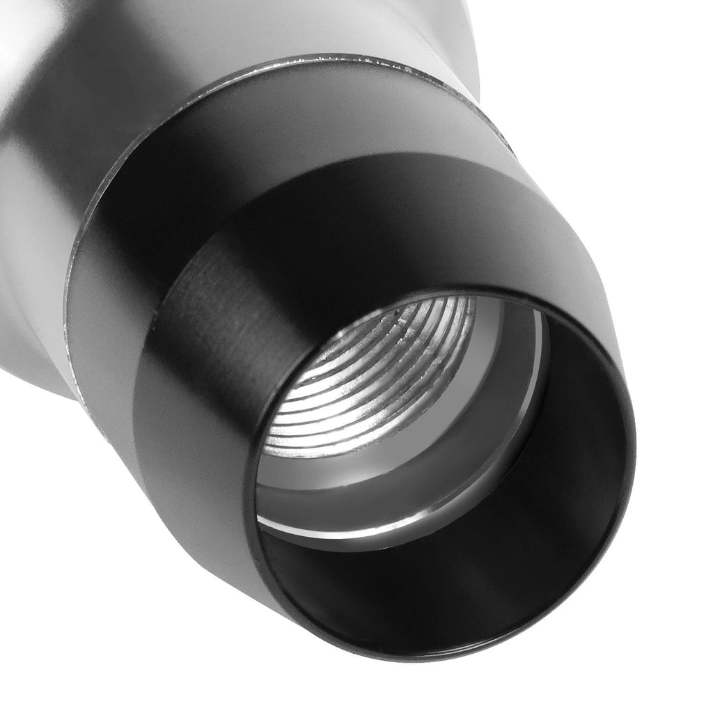 Shift Knob for Universal Applications - Aluminum Barrel Silver with Adapters
