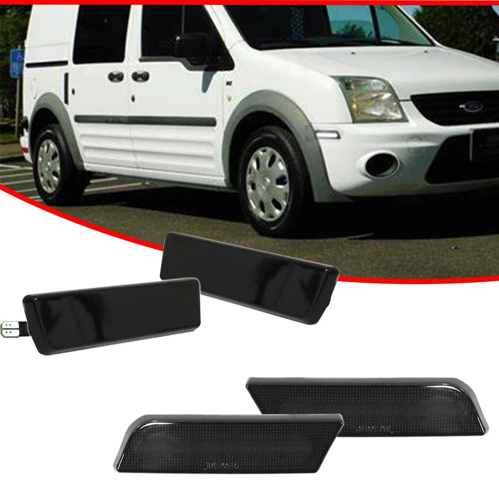 4X White LED Side Marker Lights for Ford Transit Connect (2010–2013)
