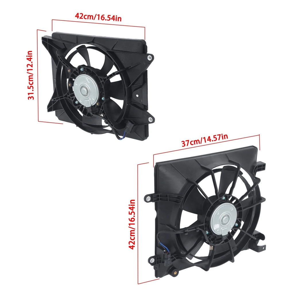 Radiator Cooling Fan Assembly for Honda Civic (2012–2015) 19015RSAG01 19020R1AA01