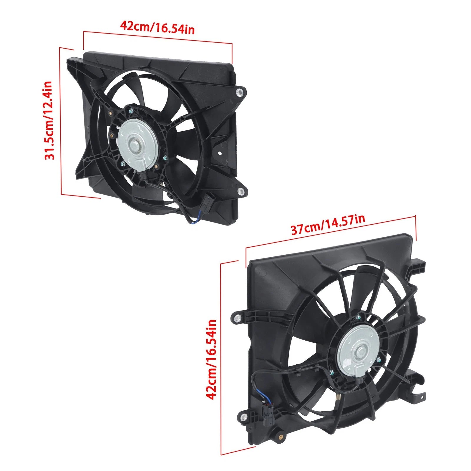 Radiator Cooling Fan Assembly for Honda Civic (2012–2015) 19015RSAG01 19020R1AA01